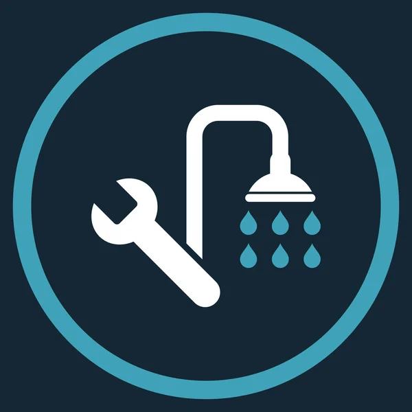 Plumbing Flat Vector Icon — Stock Vector