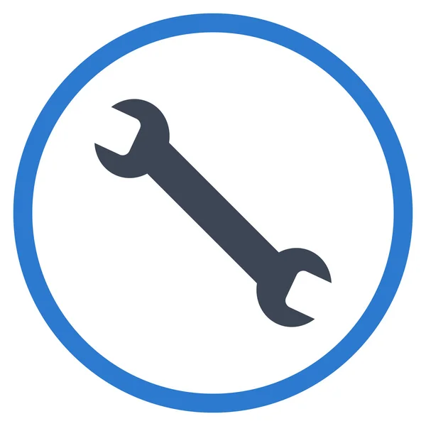 Wrench Flat Vector Icon — Stock Vector