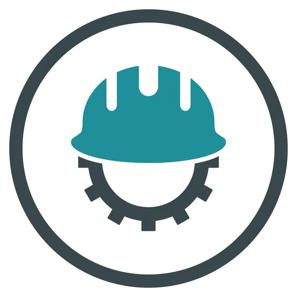 Fejlesztési Hardhat lapos Vector Icon — Stock Vector