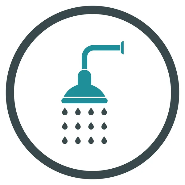 Ícone de vetor plano de chuveiro — Vetor de Stock