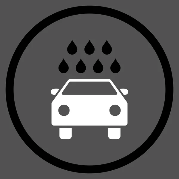 Icono de vector plano de ducha de coche — Vector de stock