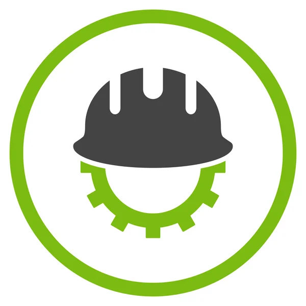 Fejlesztési Hardhat lapos Vector Icon — Stock Vector