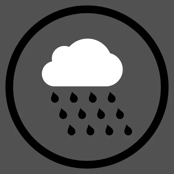 Icono de vector plano de nube de lluvia — Archivo Imágenes Vectoriales