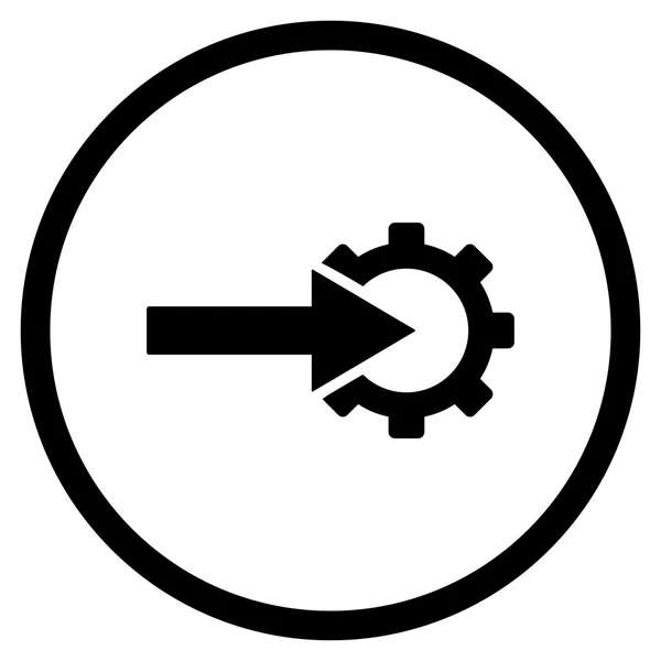 COG integráció lapos Vector Icon — Stock Vector