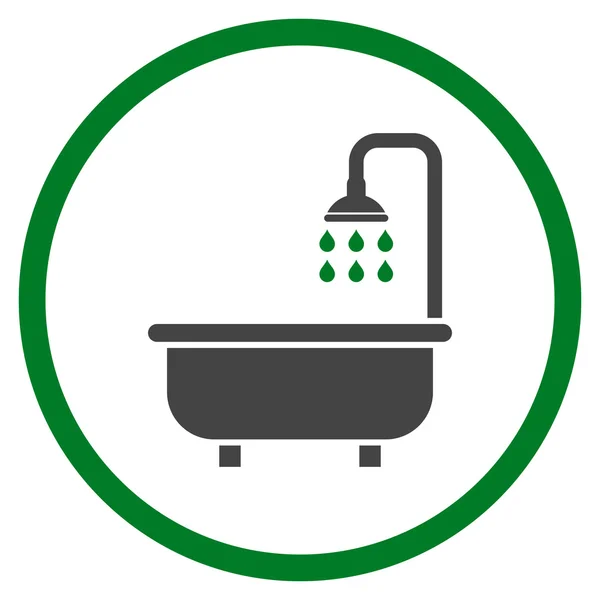 Duschbad flacher Vektor Symbol — Stockvektor