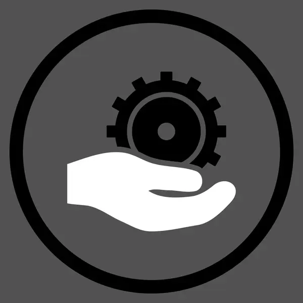 Service de développement Icône vectorielle plate — Image vectorielle