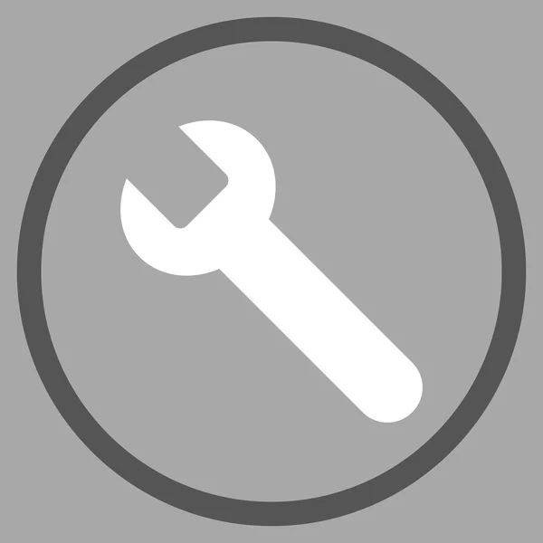 Wrench Flat Vector Icon — Stock Vector