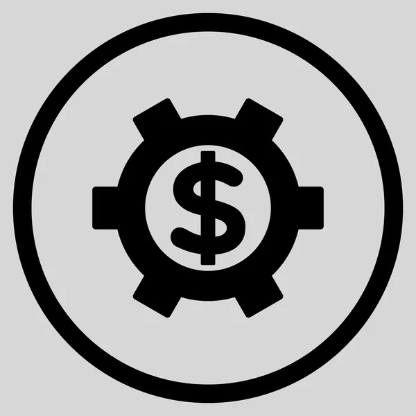 Paramètres financiers Icône vectorielle plate — Image vectorielle