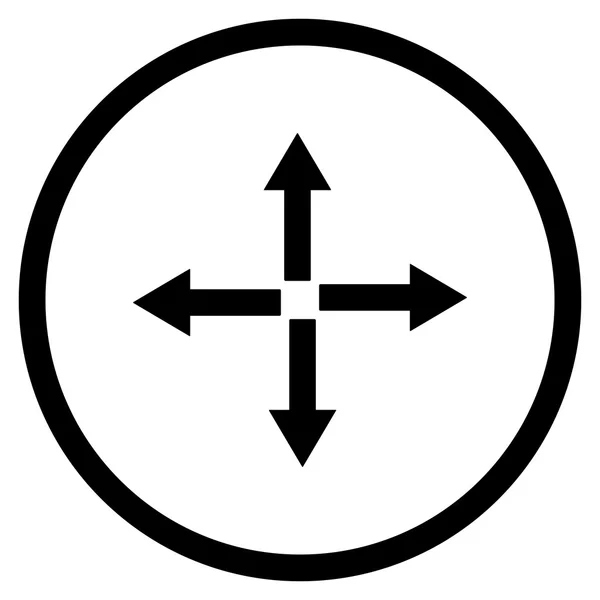 Pfeile flache Vektor-Symbol erweitern — Stockvektor