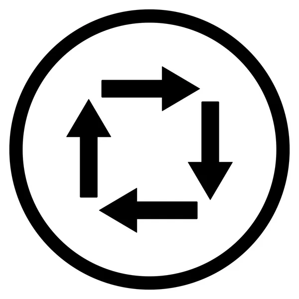 循環矢印フラット ベクトル アイコン — ストックベクタ