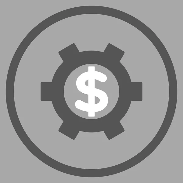 Configuración financiera Flat Vector Icon — Vector de stock