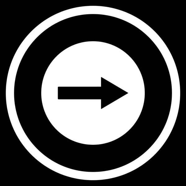 Векторная икона правой округлой стрелы — стоковый вектор