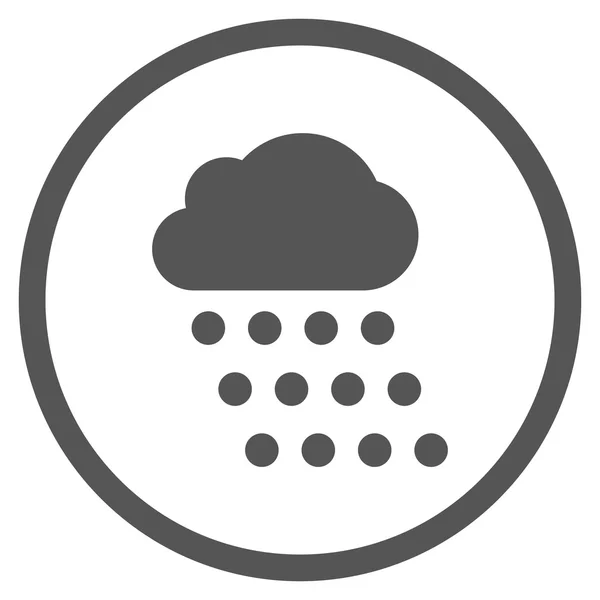 Regen Wolke flache Vektor Symbol — Stockvektor