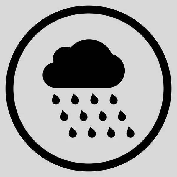 Icône vectorielle plate de nuage de pluie — Image vectorielle