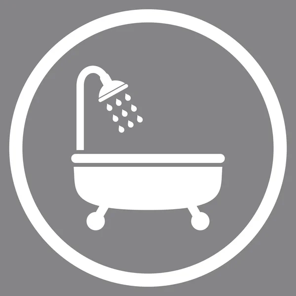 Baño de ducha Vector plano Icono — Archivo Imágenes Vectoriales