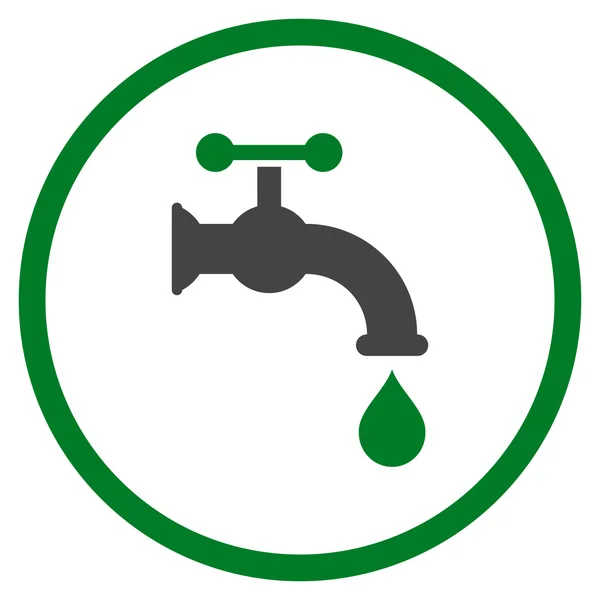 Icône de vecteur plat de robinet d'eau — Image vectorielle