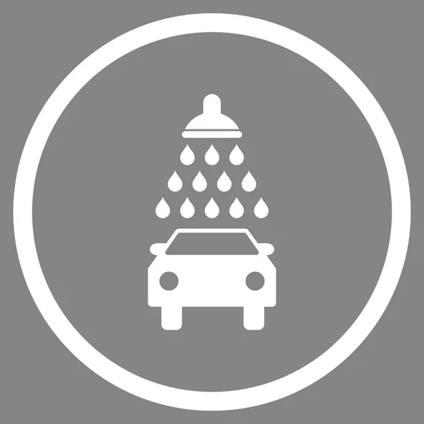 Araba duş düz vektör simgesi — Stok Vektör