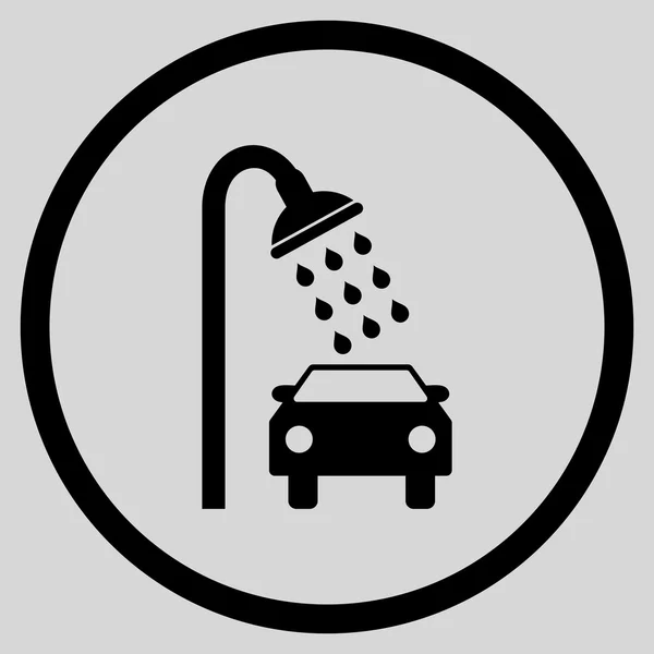 Icono de vector plano de ducha de coche — Archivo Imágenes Vectoriales