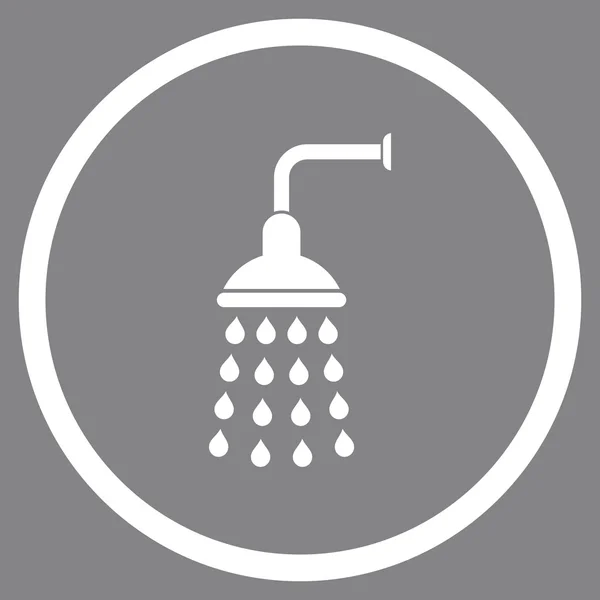 Shower Flat Vector Icon — Stock Vector