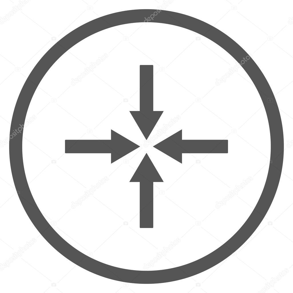 Download Impact Arrows Flat Vector Icon — Stock Vector ...