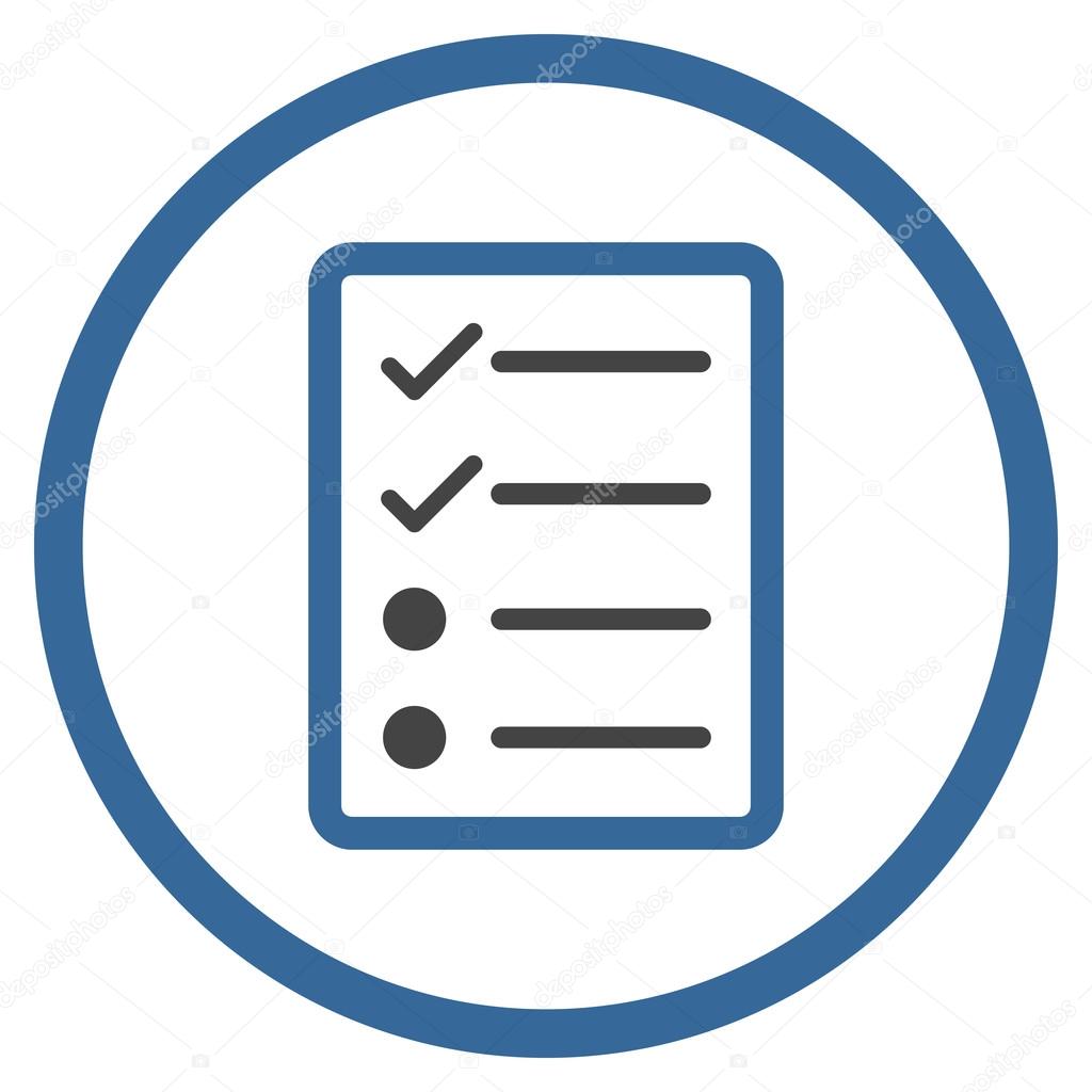 Checklist Page Flat Vector Icon