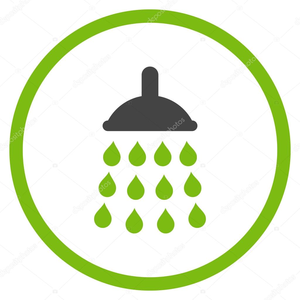 Shower Flat Vector Icon