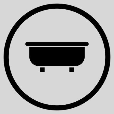 Küvet Düz Vektör Simgesi