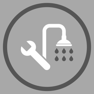 Sıhhi tesisat düz vektör simgesi