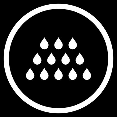 Damla düz vektör simgesi