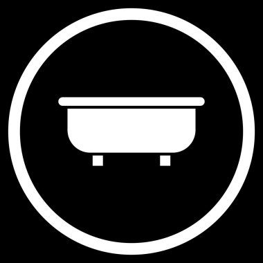 Küvet Düz Vektör Simgesi