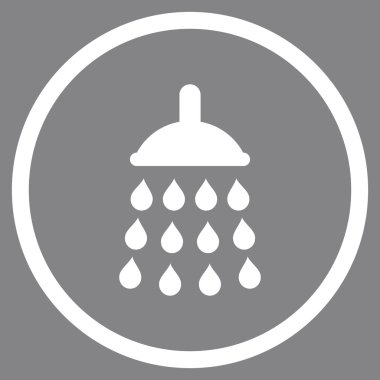 Duş düz vektör simgesi