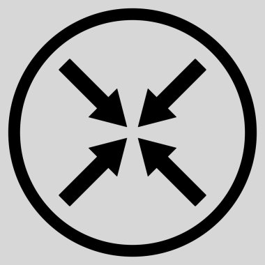 Merkezi oklar düz vektör simgesi