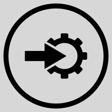 COG Tümleştirme düz vektör simgesi