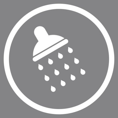 Duş düz vektör simgesi