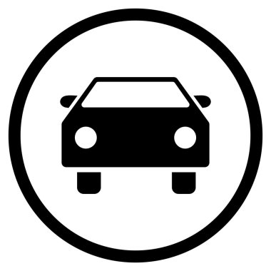 Otomobil Düz Vektör Simgesi