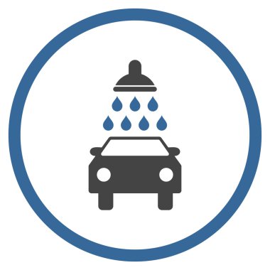 Araba Yıkama Düz Vektör Simgesi