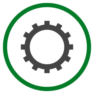 dişli düz vektör simgesi