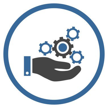 Mekanik Servisi düz vektör simgesi