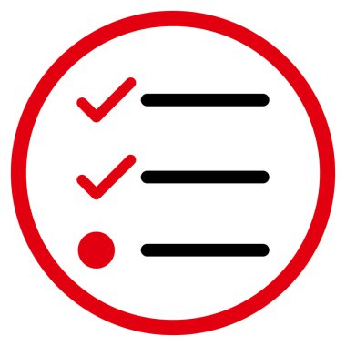 Kontrol Listesi Düz Vektör Simgesi