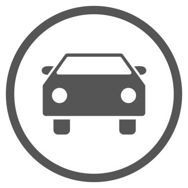 Otomobil Düz Vektör Simgesi