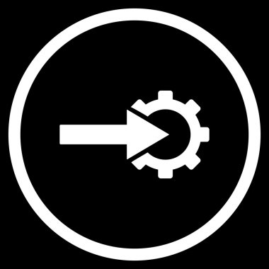 COG Tümleştirme düz vektör simgesi