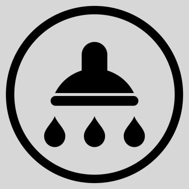 Duş düz vektör simgesi