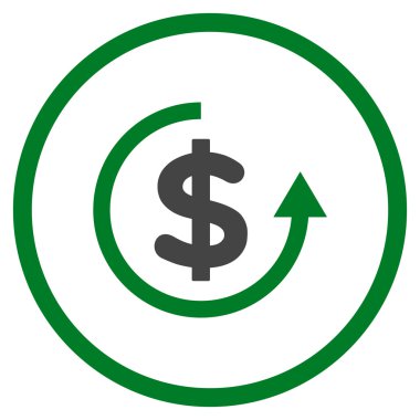 Düz vektör simge iade