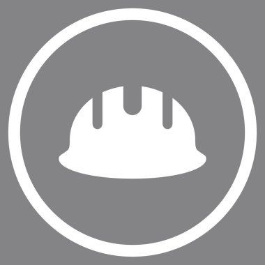 Oluşturucu işçisi düz vektör simgesi