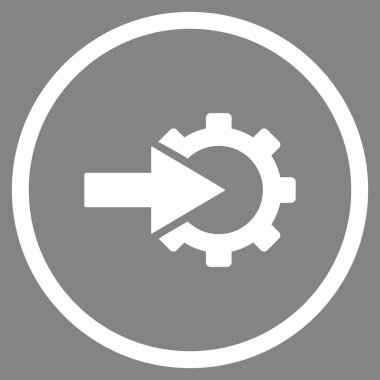 COG Tümleştirme düz vektör simgesi