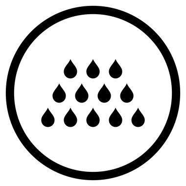Damla düz vektör simgesi