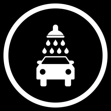 Araba Yıkama Düz Vektör Simgesi