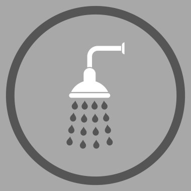 Duş düz vektör simgesi