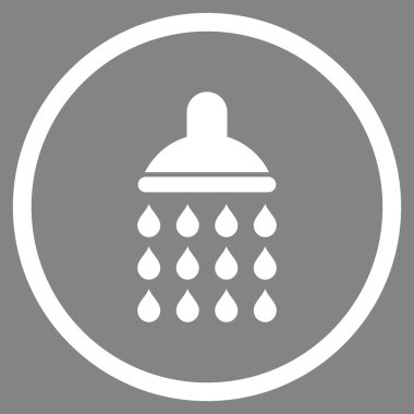 Duş düz vektör simgesi