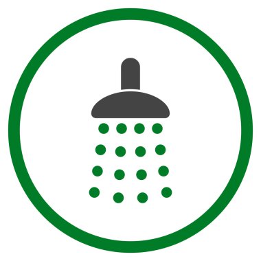 Duş düz vektör simgesi